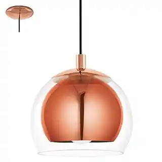 Eglo lampa wisząca Rocamar 94589 chrom, szklany klosz, nowoczesny design