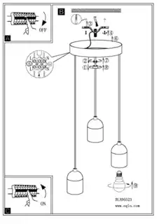 Eglo lampa wisząca Silvares 95523 chrom, nowoczesny design, regulowany łańcuch, energooszczędne źródło światła