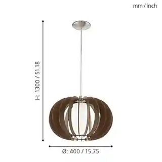 Eglo lampa wisząca Stellato 3, chrom, szkło mleczne, nowoczesny design, model 95591
