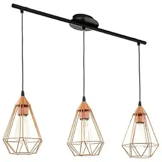 Eglo lampa wisząca TARBES 94195, chrom, szklany klosz, nowoczesny design