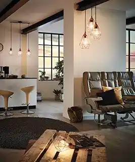 Eglo lampa wisząca TARBES 94195, chrom, szklany klosz, nowoczesny design
