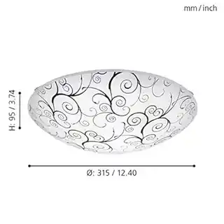 Eglo plafon LED 3x3 6W Margitta 1 96117, nowoczesny, biały, energooszczędny, metalowa konstrukcja