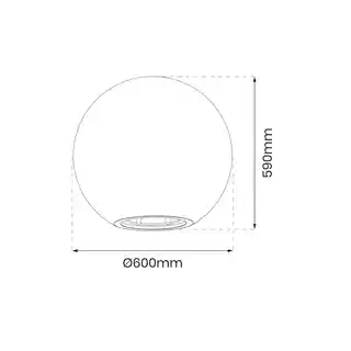 Eko-light EKO0459 Kula Ogrodowa Globo Fi600 1xE27 60cm