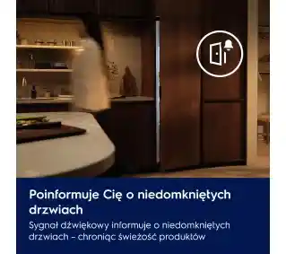 Electrolux 600 LNT6HD37K0 200,5cm Czarny inox Lodówka