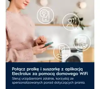Electrolux 700 DelicateCare EW7DEU597CP 63,6cm 9kg Zdalne sterowanie Suszarka