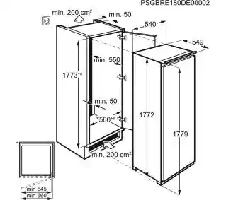 Electrolux KRS4DE18S 177,2cm lodówka