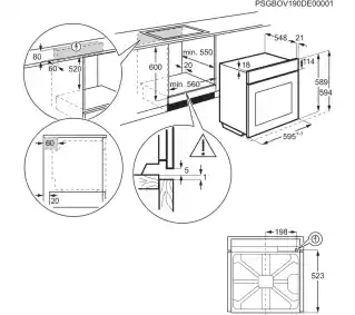 Electrolux LOC9P3XZ Termoobieg Termosonda Zdalne sterowanie Piekarnik elektryczny parowy