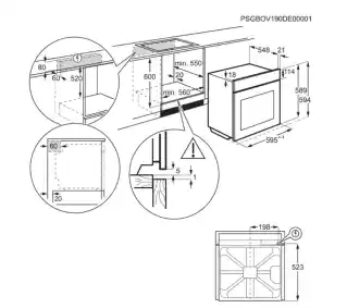 Electrolux LOD8P39Z Termoobieg Termosonda Czarny Piekarnik elektryczny parowy