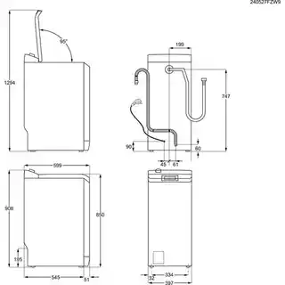 Electrolux Pralka EW7T4272P SteamCare 700 7 kg 1200 obr A Woolmark Green