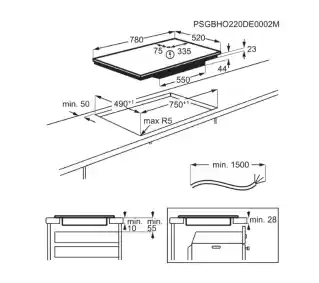 Electrolux SaphirMatt SE EIV83443CT 78cm Płyta indukcyjna