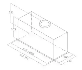 Elica Okap do zabudowy PRF0178832
