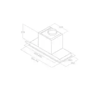 Elica Okap HIDDEN 2.0 IX/A/60 stal PRF0092333A