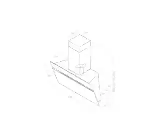 Elica Okap STRIPE URBAN ZINC/A/90 efekt ocynkowanej blachy PRF0147739