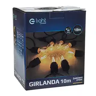 Elight Girlanda ogrodowa EKO6925 z żarówką EK230