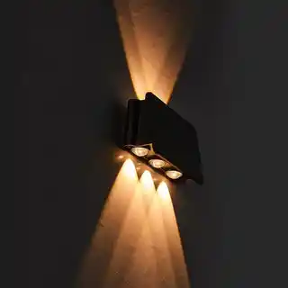 Elight Kinkiet zewnętrzny solarny Alf EKO9099 Czarny