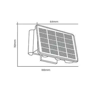 Elight Kinkiet zewnętrzny solarny Alf EKO9100 Czarny