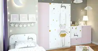 Elior Łóżko dla dziewczynki 90x200 Fixo 10X