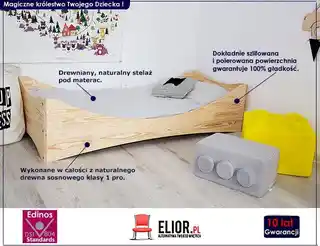 Elior Łóżko drewniane Ornelo 4X
