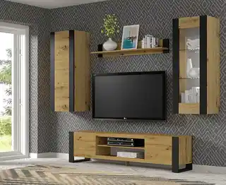 Elior Prostokątna ława dąb artisan - Lyra 10X