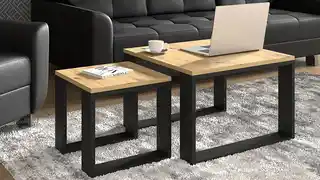 Elior Zestaw stolików kawowych dąb artisan - Everol 14X