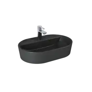 Elita Babette Umywalka nablatowa 61,2x41,2 cm ceram anthracite matt 145104