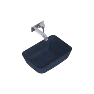 Elita Reni Umywalka nablatowa 45,5x32,5 cm ceram navy blue matt 146029