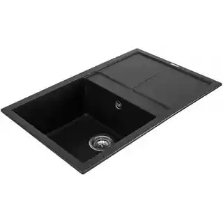Elleci zlewozmywak Unico 300 K86 czarny stal nierdzewna, nowoczesny, głębokość 20 cm