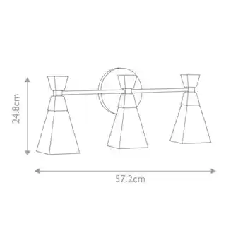Elstead Lighting Kinkiet Bowtie 3 czarny, biały klosz, model BOWTIE-3-MB