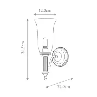 Elstead Lighting kinkiet Carroll Bath Carroll2 PC chrom IP44