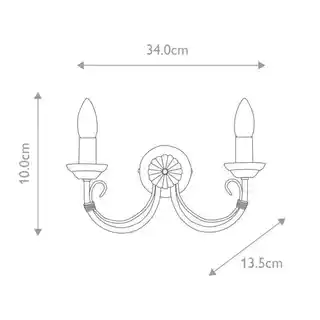 Elstead Lighting kinkiet Chartwell CH2 czarny, oprawa ścienna, nowoczesny design