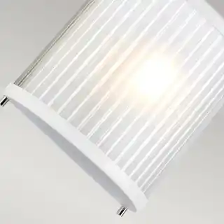 Elstead Lighting kinkiet Corona satynowa biel, polerowany nikiel, model DL-CORONA1-WPN
