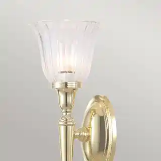 Elstead Lighting kinkiet Dryden Bath, polerowany mosiądz, IP44, model Dryden1 PB