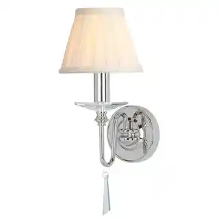 Elstead Lighting kinkiet Finsbury Park FP1, polerowany nikiel, nowoczesny, ścienny, oprawa w kolorze niklu