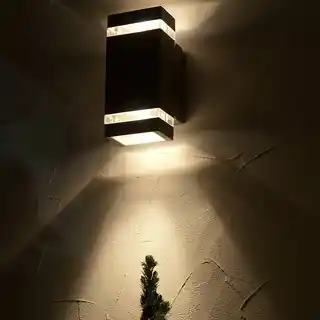 Jannik czarny, kinkiet zewnętrzny, LED, Elstead Lighting