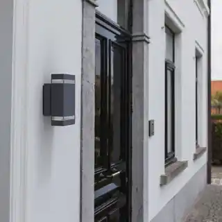 Jannik czarny, kinkiet zewnętrzny, LED, Elstead Lighting