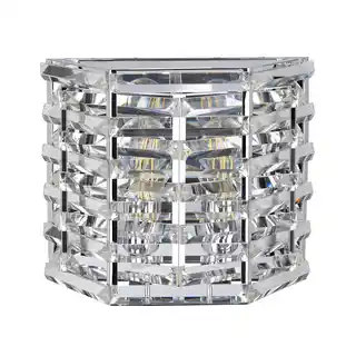 Elstead Lighting kinkiet kryształowy Shoal polerowany nikiel SHOAL2