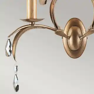 Elstead Lighting kinkiet Lily LL2, antyczna patyna, metalowa oprawa, nowoczesny design