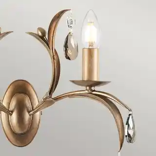 Elstead Lighting kinkiet Lily LL2, antyczna patyna, metalowa oprawa, nowoczesny design