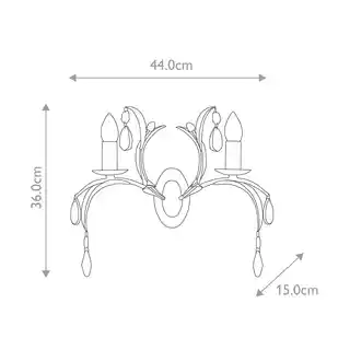 Elstead Lighting kinkiet Lily LL2, antyczna patyna, metalowa oprawa, nowoczesny design