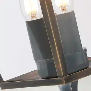 Elstead Lighting kinkiet zewnętrzny Mansion House, postarzały mosiądz, IP44, kolekcja Mansion House, model WB1 BR