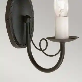 Elstead Lighting kinkiet Minster MN1 czarny, oprawa ścienna, nowoczesny design