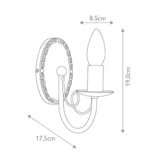 Elstead Lighting kinkiet Minster MN1 czarny, oprawa ścienna, nowoczesny design