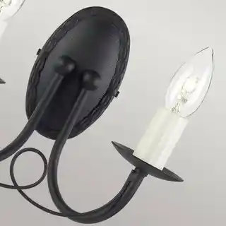 Elstead Lighting kinkiet Minster MN2 czarny, oprawa ścienna, nowoczesny design