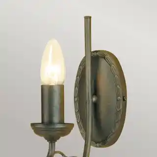 Elstead Lighting kinkiet Olivia OV1 czarny złota patyna, oprawa ścienna, nowoczesny design