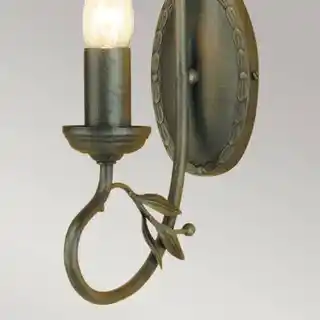 Elstead Lighting kinkiet Olivia OV1 czarny złota patyna, oprawa ścienna, nowoczesny design