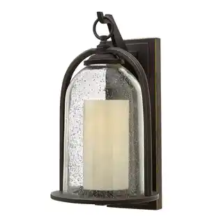 Elstead Kinkiet Quincy HK, mosiądz, IP44, nowoczesny, ścienny, elegancki, zewnętrzny