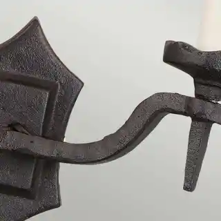 Elstead Lighting kinkiet Rectory RY2B czarny, oprawa ścienna, nowoczesny design, metalowa, IP20