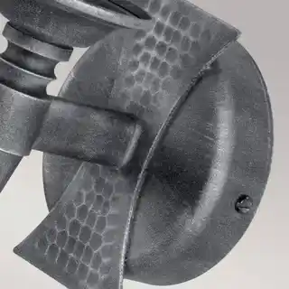 Elstead Lighting kinkiet Saxon SAX1 czarny srebrna patyna metalowa oprawa ścienna