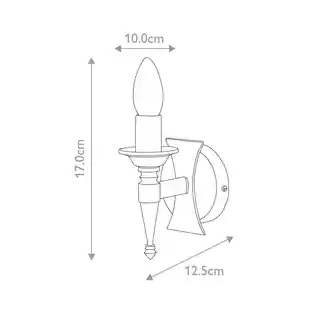 Elstead Lighting kinkiet Saxon SAX1 czarny srebrna patyna metalowa oprawa ścienna