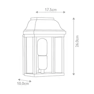 Elstead Lighting Kinkiet Victoria Verdi IP44, zewnętrzny, dekoracyjny, zielony, klasyczny, do ogrodu